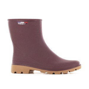 Blackfox Stiefelette Dordogne in Feige, ideal für Gartenarbeit. Gummistiefel mit robuster Sohle.