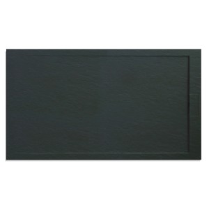 Rechteckige, anthrazitfarbene Ottofond Duschwanne Zona, 140x90 cm, aus Mineralguss.