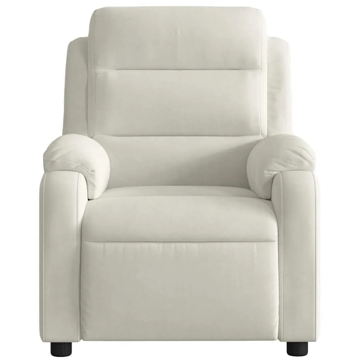 vidaXL Massagesessel Elektrisch Creme Samt 3205090_9