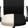Songmics Bürostuhl, ergonomisch, schwarz, mit Stoffbezug und verstellbarer Höhe.