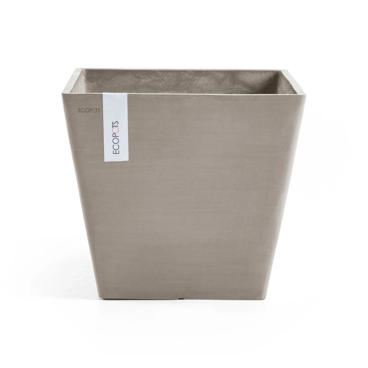 Ecopots Pflanztopf Rotterdam Braungrau 40 cm günstig online kaufen