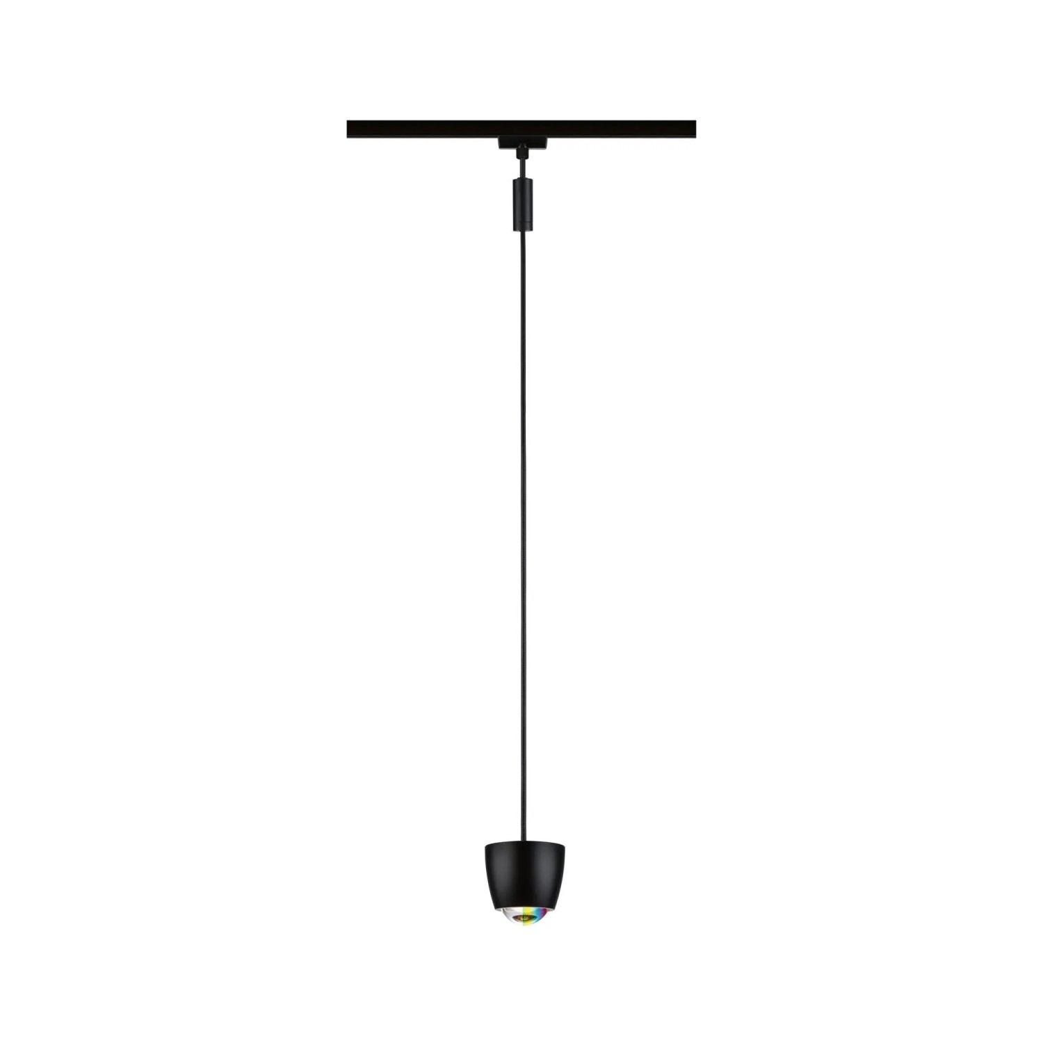 Paulmann Pendel Zigbee 3.0 Tyros URail RGBW Dimmbar Schwarz Ø 10 cm x 10,3 cm