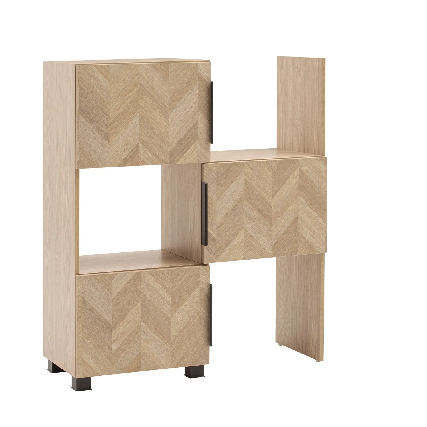 Schildmeyer Schieberegal Piazza 101,6 cm x 78 cm x 34,7 cm Eiche
