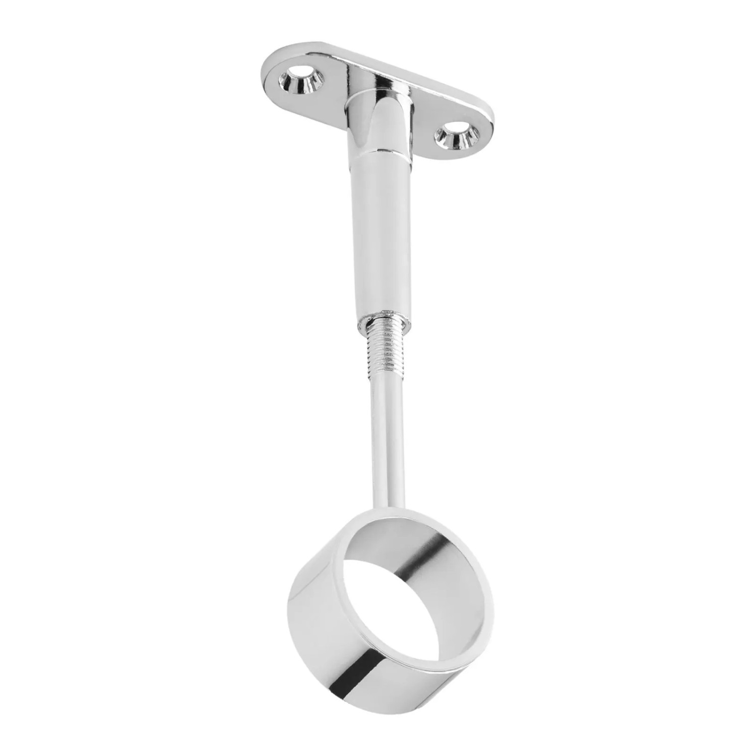 SOTECH Kleiderstangenhalter Rund Ø25 mm Chrom Poliert Höhenverstellbar Mittelträger