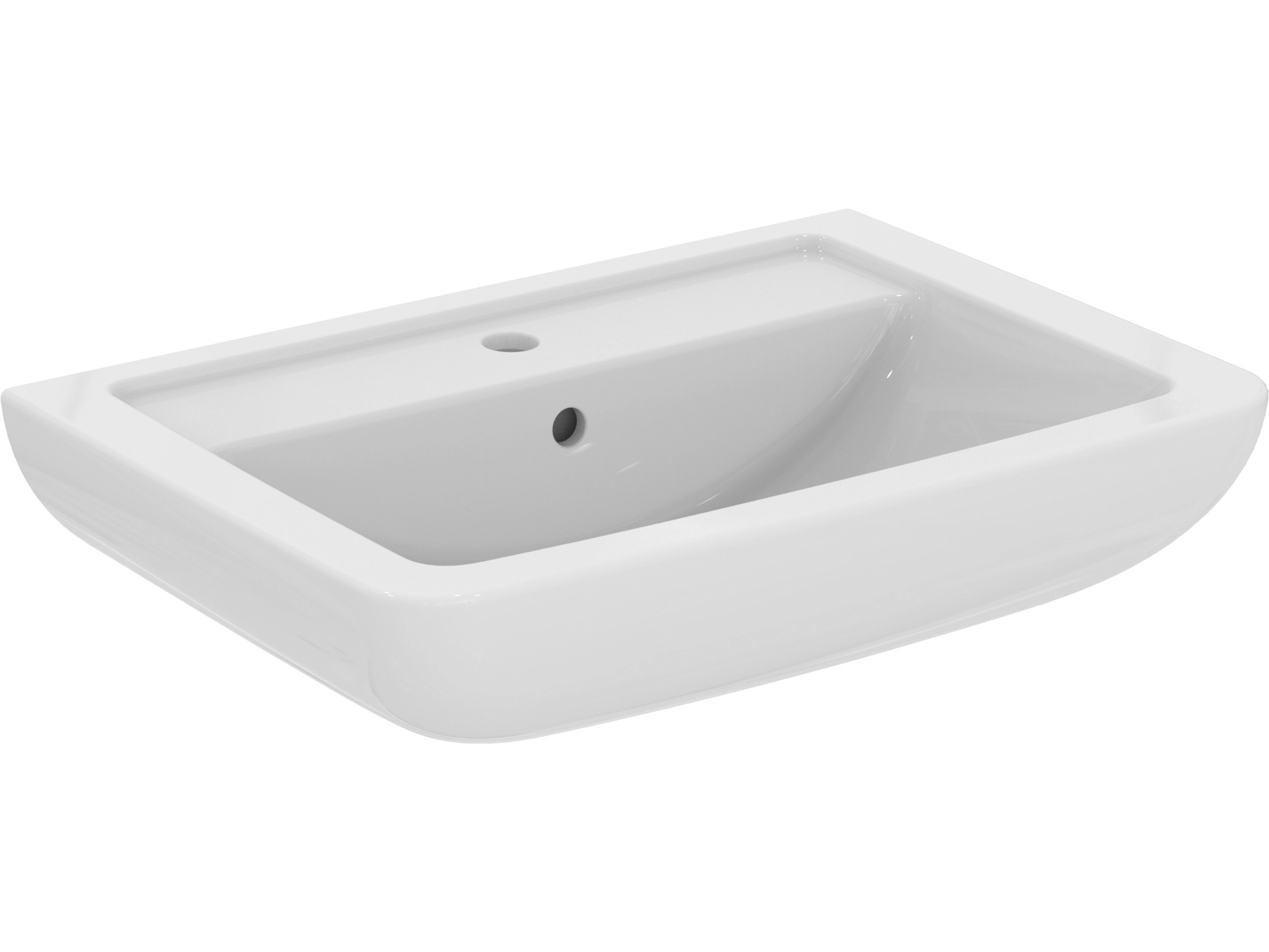 Ideal Standard Waschtisch Eurovit Plus 65 cm 1 Hahnloch mit 