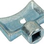 Vierkantschlüssel (5 mm) für Heizkörper Entlüftungsventile aus Metall.