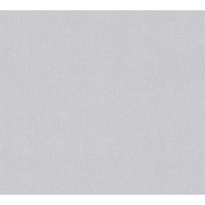 A.S. Création Uni Tapete in Grau mit feiner Struktur, geeignet für Wohn- und Schlafräume.