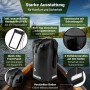 Schwarzer, wasserdichter SCANDIC NATURE Rucksack Pioneer 35L für Outdoor, Reisen und Alltag.