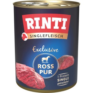Rinti Hunde-Nassfutter Singlefleisch Exclusive Ross 800 g