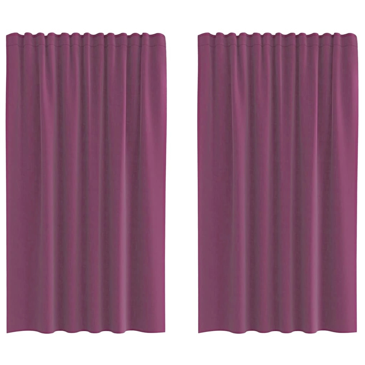 vidaXL Voile Vorhänge mit Stangentaschen 2 Stk Lila 4102202 günstig online kaufen