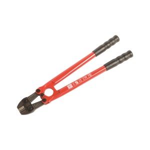 LUX Bolzenschneider 450 mm Comfort, rot, mit schwarzen Kunststoffgriffen.