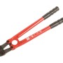LUX Bolzenschneider 450 mm Comfort, rot, mit schwarzen Kunststoffgriffen.