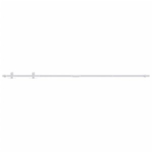 vidaXL Mini Schiebetürbeschlag Set für Schranktüren Carbonstahl 200 cm 151695