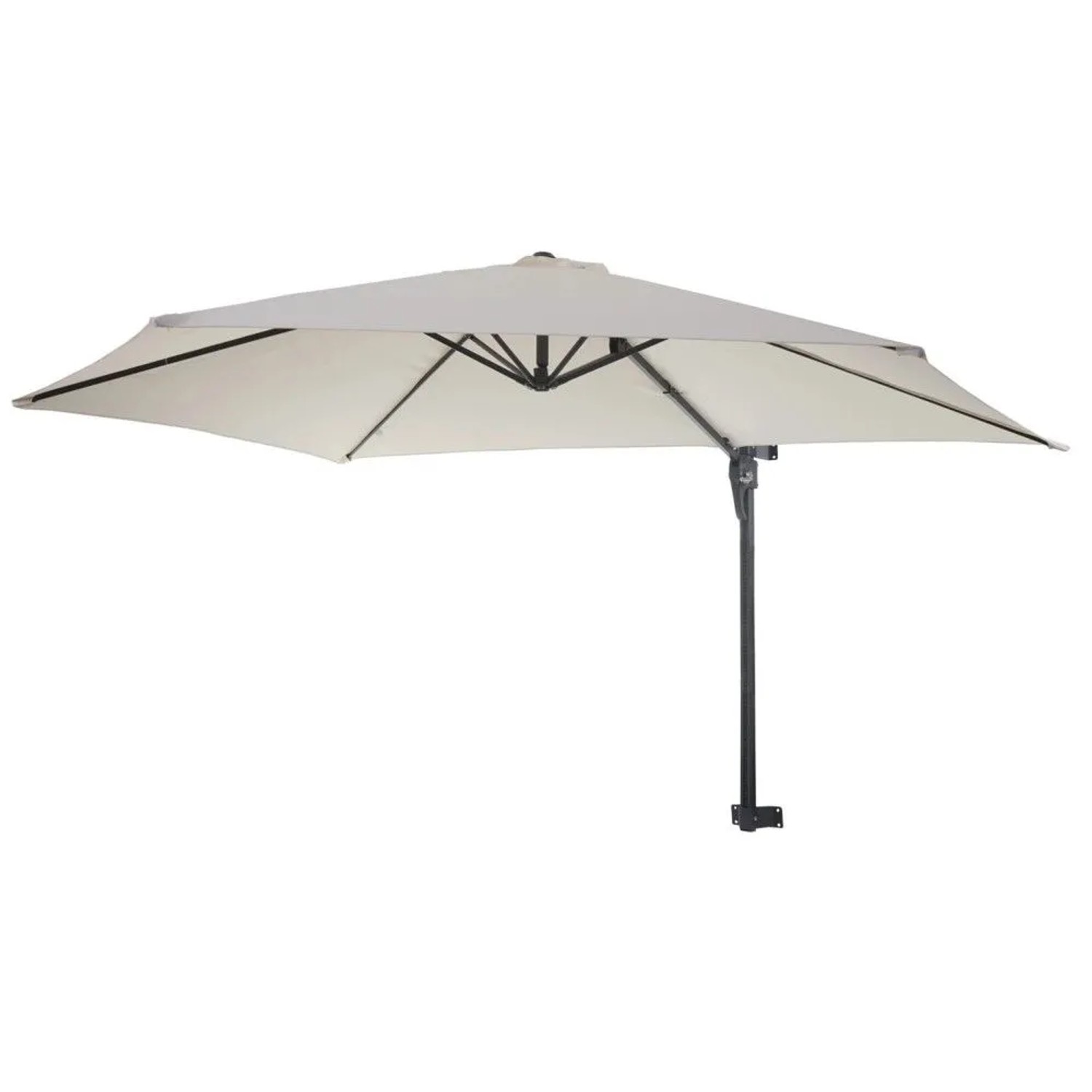 MCW Wandschirm Acerra 3m Neigbar Creme