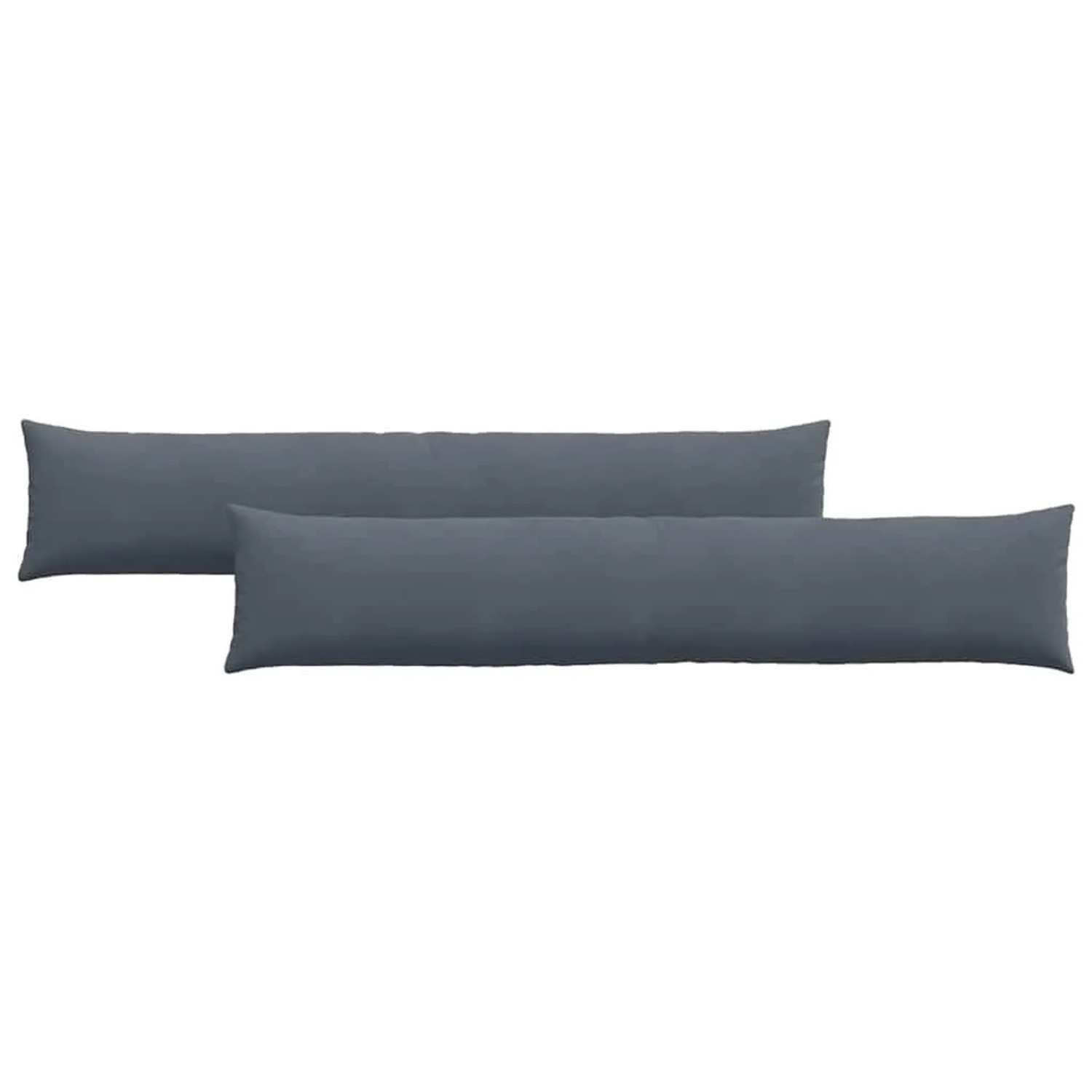 vidaXL Sofakissen 2 Stück Dunkelgrau 200 x 40 cm Cordstoff 42013886