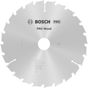 Bosch Optiline Wood Kreissägeblatt, Ø 216 mm, für Kapp- und Gehrungssägen.
