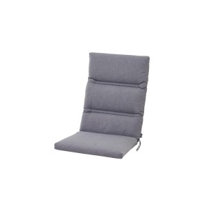Graue Siena Garden Sesselauflage Comfort, 110x48x7 cm, mit Bindebändern.