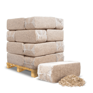 Palette Galamio Miscanthus Mulch, 21 Gebinde à 20kg. Dekormulch aus Chinaschilf für den Gartenbau.