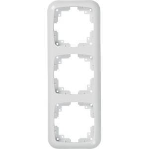 OBI Abdeckrahmen Medea 3-fach, polarweiß, für Schalter und Steckdosen.