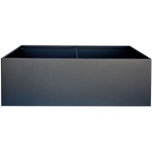 Herstera Garden Pflanzkasten, anthrazit, 100x150x50 cm, aus pulverbeschichtetem Stahl.