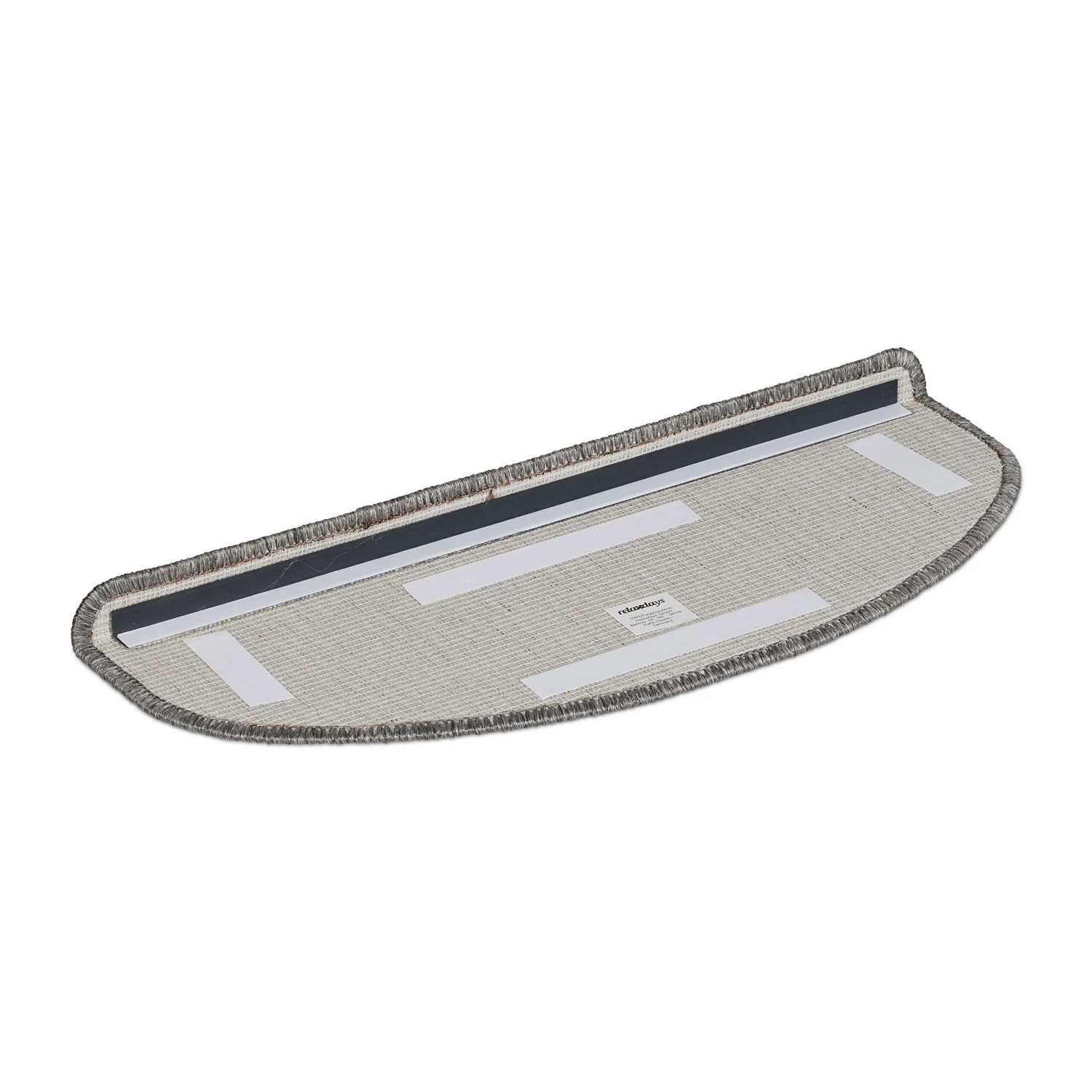 Relaxdays Treppenmatten 15er Set Kunststoff Grau Selbstklebend Rutschhemmend 4 cm x 65 cm x 24 cm_5