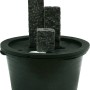 Ubbink Gartenbrunnen Modena mit 3 Granitsäulen und LED-Beleuchtung.
