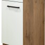 Flex-Well Unterschrank Vintea, 30 cm, Magnolie/Lancelot Oak, mit Schublade und Tür.