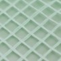 Detailaufnahme der transparenten Aquagart Gitterfolie mit grünem Gittergewebe.