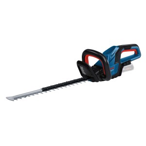 Bosch Professional Akku-Heckenschere GHE 18V-50 Solo, blau/schwarz, mit Akku. Ideal für Hecken.