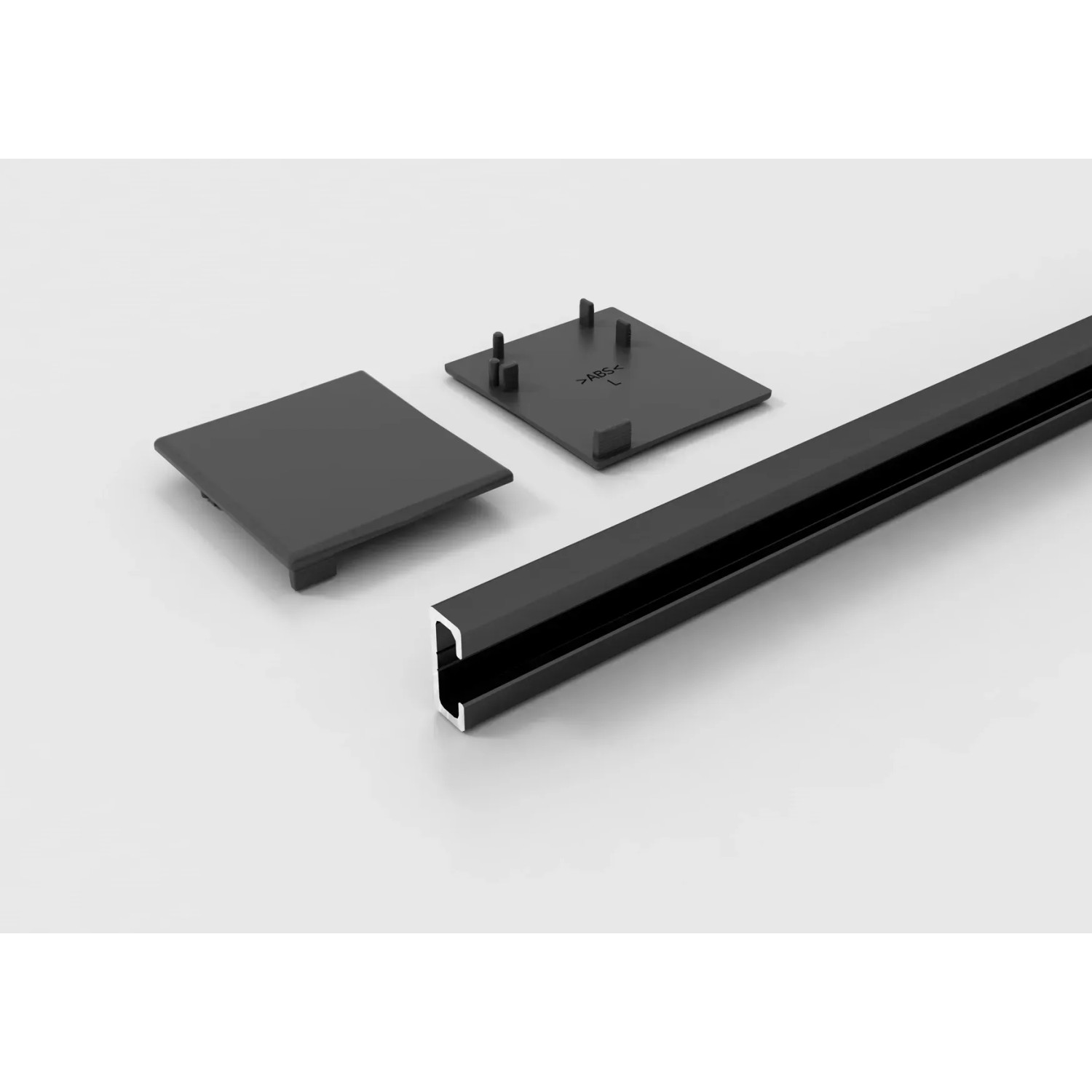 Levidor Unterfütterungsprofil Distanzprofil 1 cm Schwarz