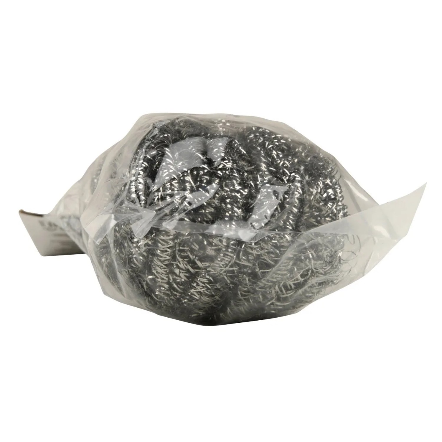 Fackelmann Putzrasch 2er-Pack aus Edelstahl im durchsichtigen Kunststoffbeutel.