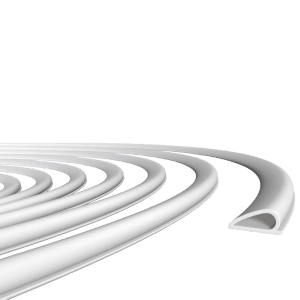 Weiße Roro Universaldichtung, 10mm x 5m, selbstklebend für Tür-Zubehör.