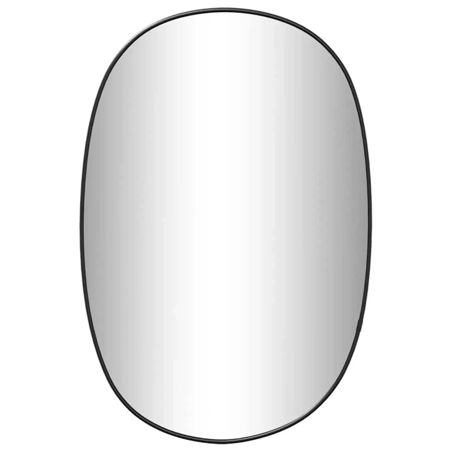 vidaXL Wandspiegel Schwarz 50x35 cm 348223