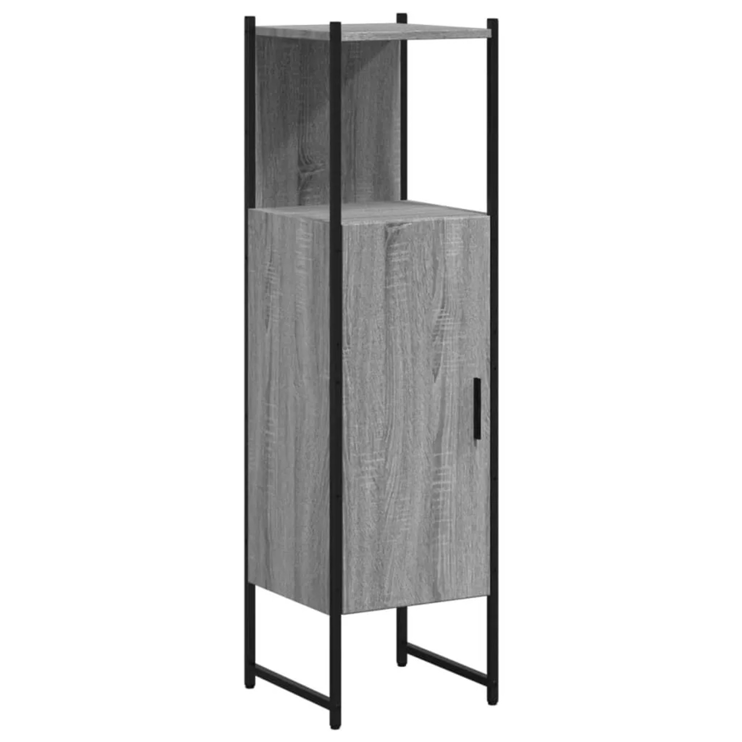 vidaXL Badschrank Grau Sonoma 33x33x120,5 cm Holzwerkstoff 842469 günstig online kaufen