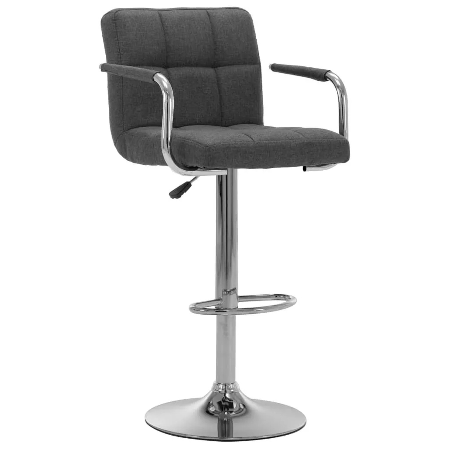 vidaXL Barhocker Dunkelgrau Stoff 283410