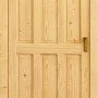 Holz-Nebeneingangstür Usedom, Fichte Natur, 98x200cm, Anschlag rechts. Mehrzwecktür mit ISO-Verglasung.