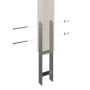 Detailaufnahme H-Pfostenanker für Skan Holz Terrassenüberdachung Sanremo, zur Verankerung im Boden.