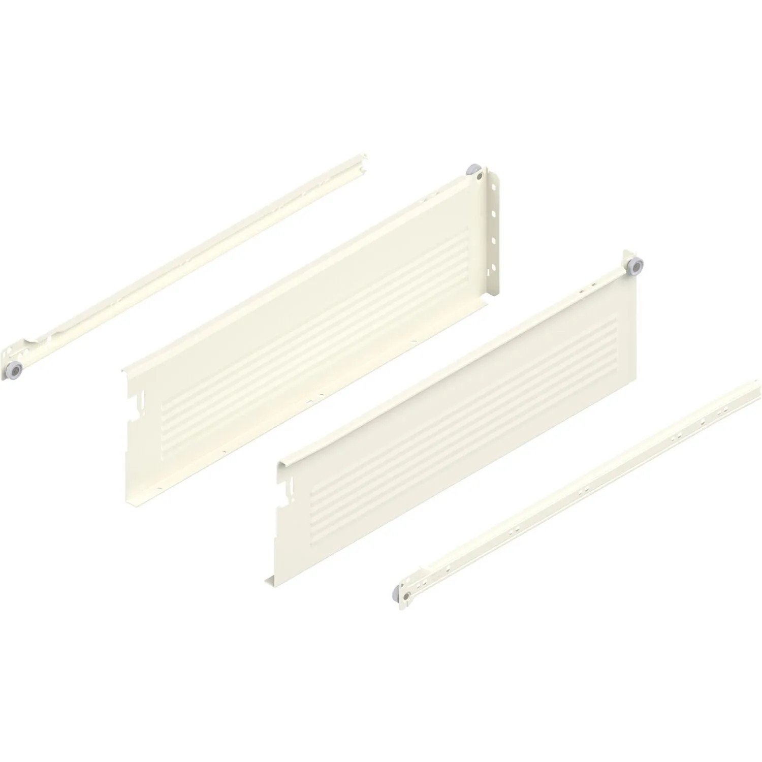 Blum Zarge Metabox H 320 Schraubversion Teilauszug Nennlänge 500 mm Cremeweiß