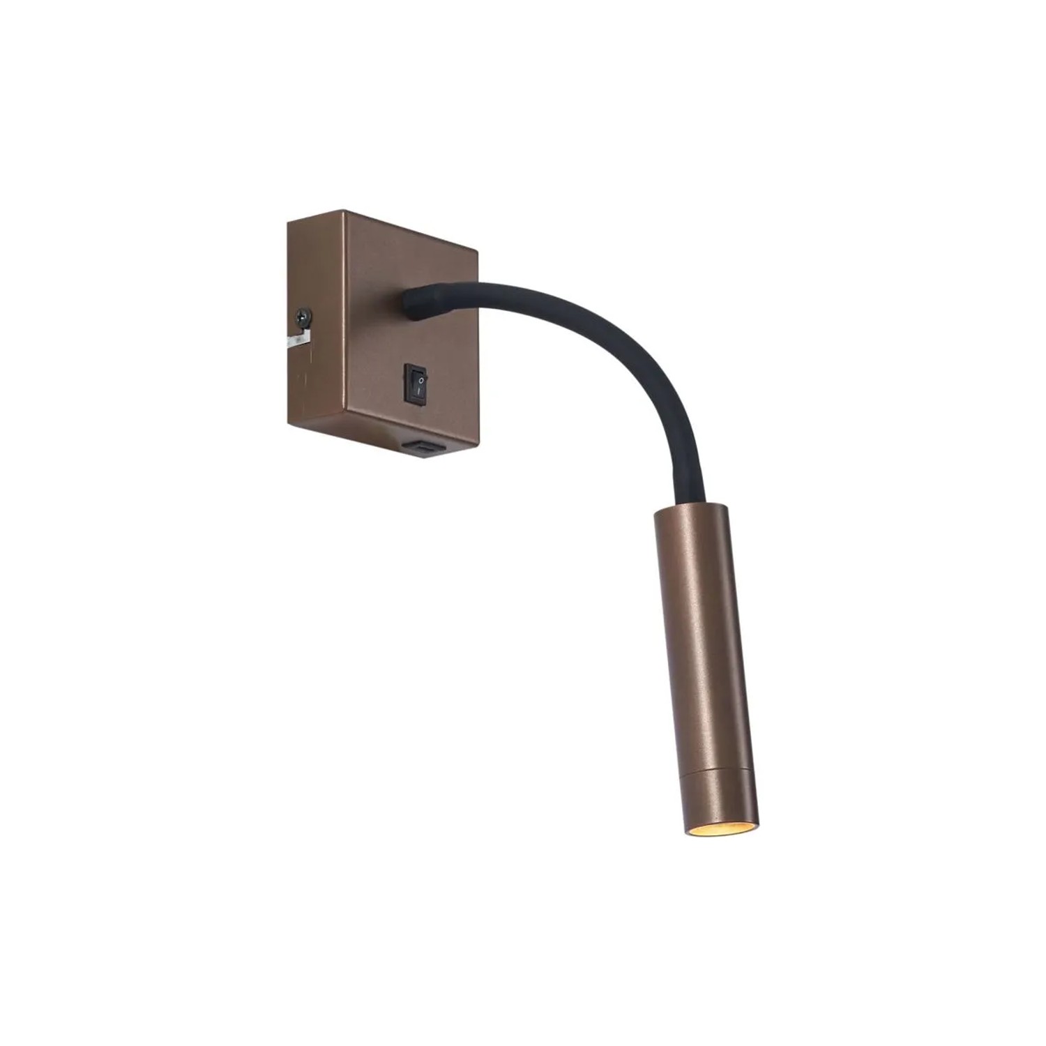 QAZQA Moderne Wandleuchte Bronze mit USB-C-Anschluss Gosna