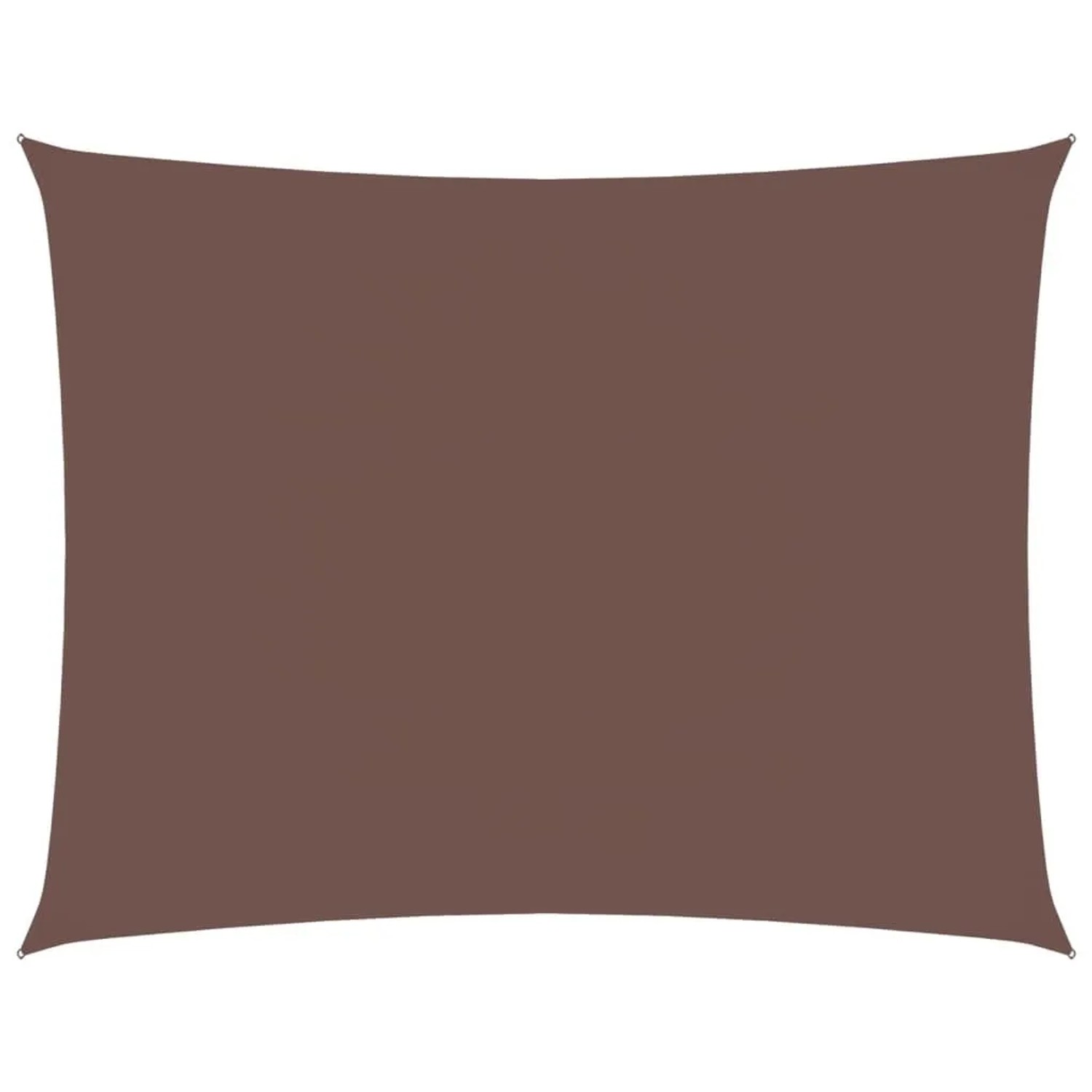 vidaXL Sonnensegel Oxford-Gewebe Rechteckig 3,5x4,5 m Braun 135819