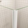 AICA Falttür Eckdusche, 90x90cm, mit 6mm ESG Glas und Chromrahmen.