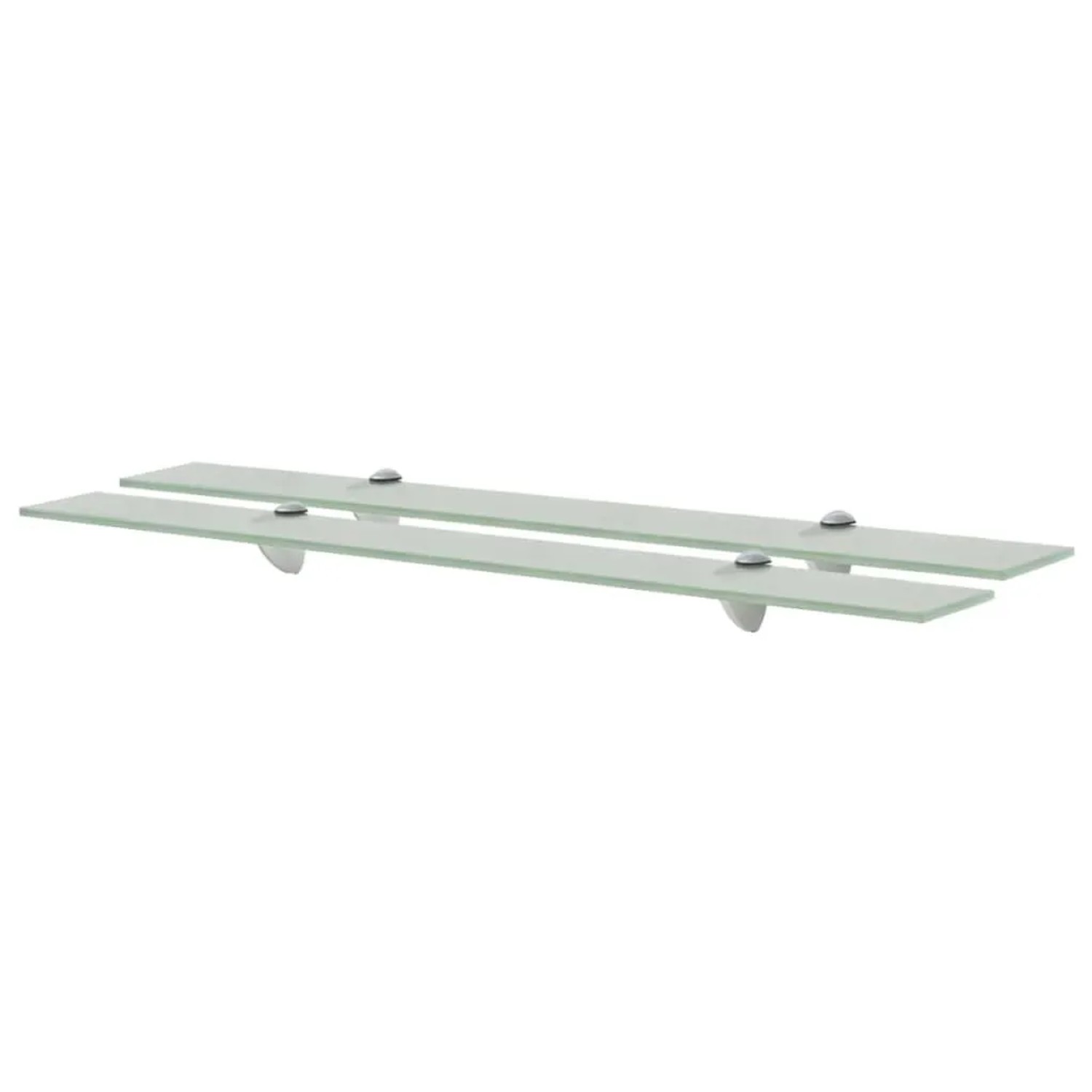 vidaXL Schweberegale 2 Stk Glas 80x10 cm 8 mm 3051515