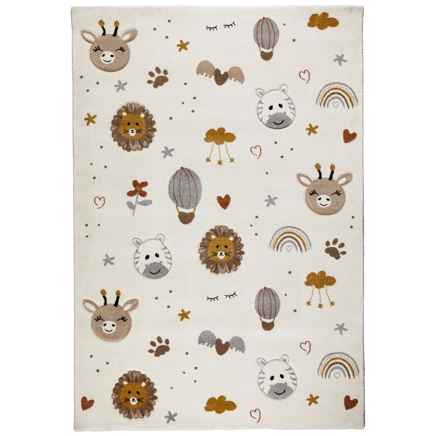 Mömax Kinderteppich Sunny 2 in Beige/Braun ca. 160x230cm
