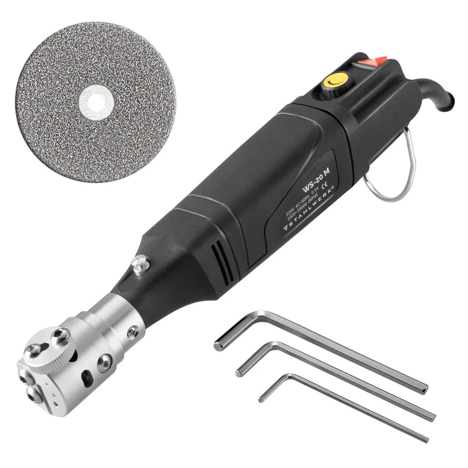 STAHLWERK Wolframschleifgerät WS-20 M mit 125W für Wolframelektroden 16-32 mm