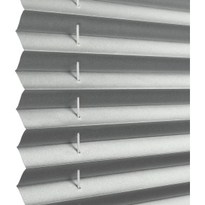 Graues Gardinia Plissee Concept Thermo, 80x130 cm, Detailansicht.