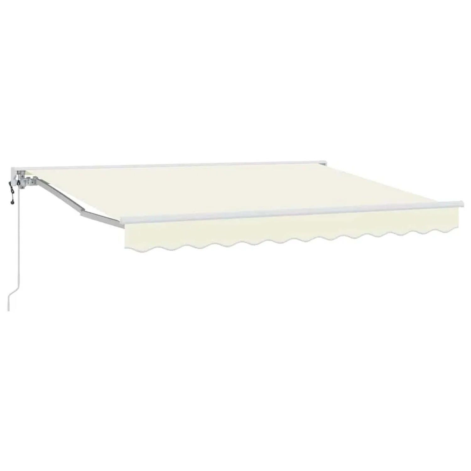 vidaXL Einziehbare Markise Creme 250 x 200 cm Polyester und Metall 3329356