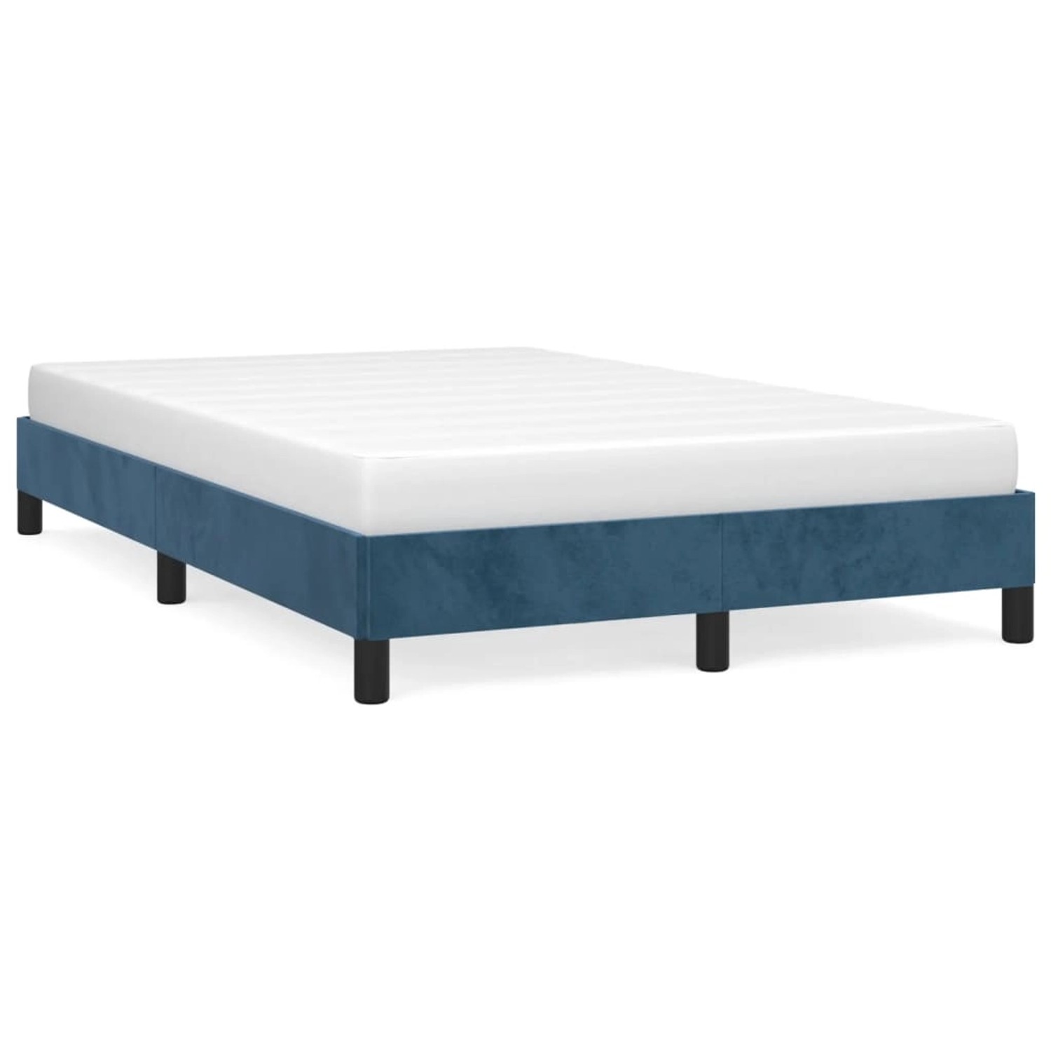 vidaXL Bettgestell ohne Matratze Dunkelblau 120x190 cm Samt 3269629 günstig online kaufen