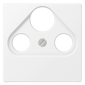 Jung Abdeckung für Universal-Sat/BK-Dose, 1-fach, Schneeweiß matt.