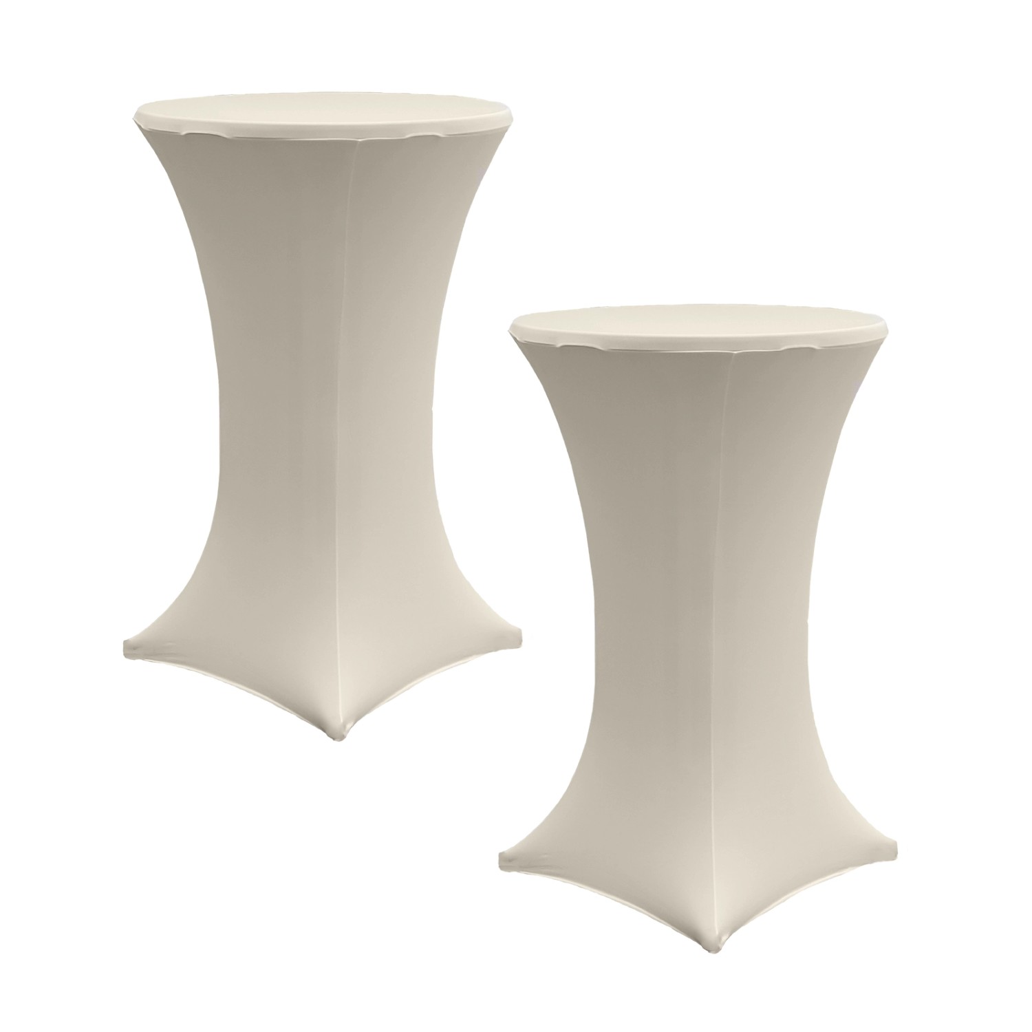 Thumbnail - TRUTZHOLM 2er Set Stehtischhusse Stretch 70cm Beige