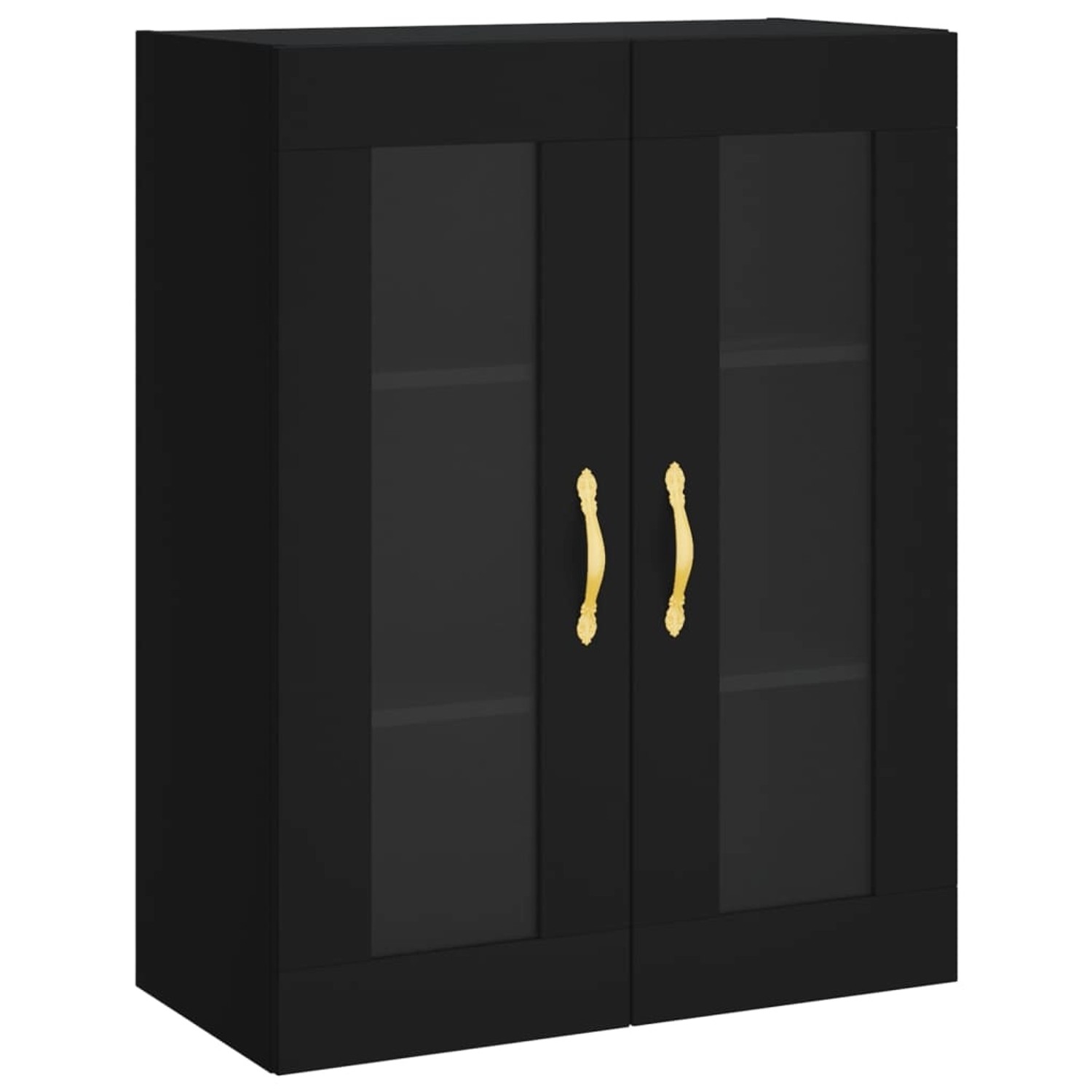 vidaXL Wandschrank Schwarz 69,5x34x90 cm 828461